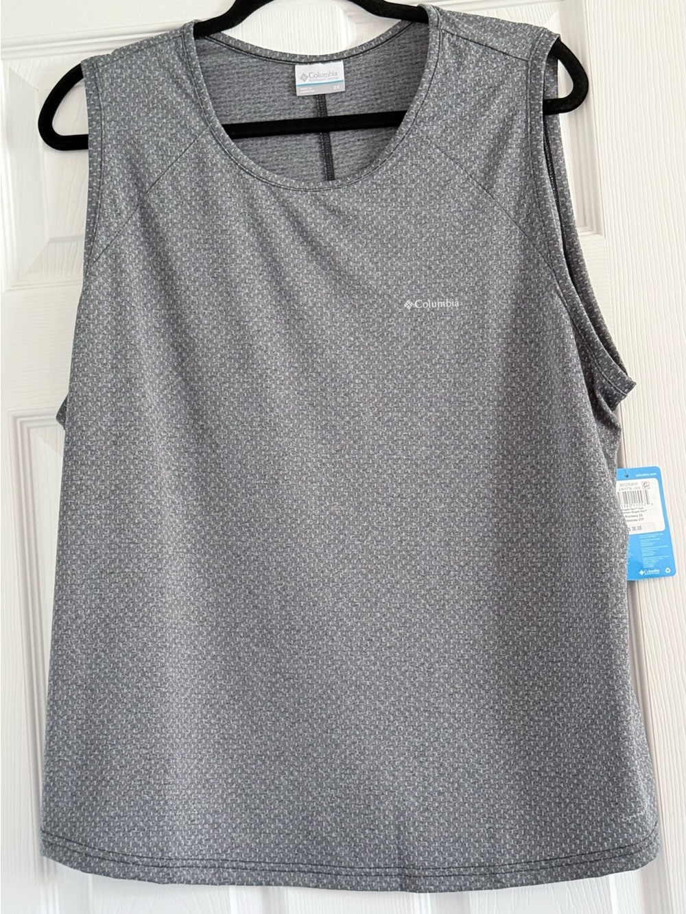 Columbia Gray Sleeveless Performance Tank Top 2X